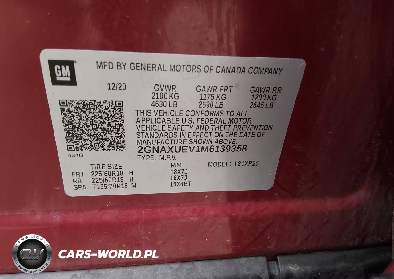 2021 Chevrolet Equinox Awd Lt VIN:2GNAXUEV1M6139358 - 9