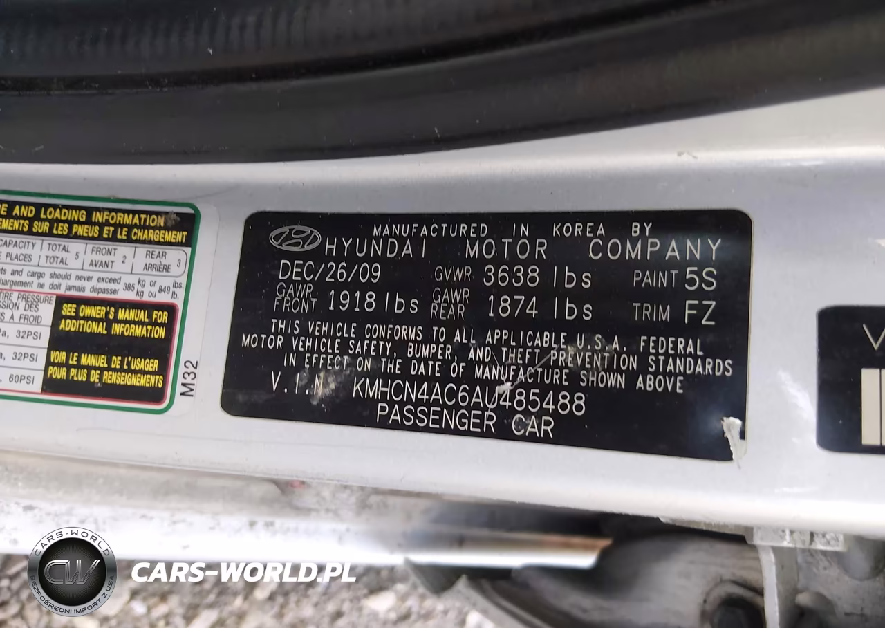 2010 Hyundai Accent Gls VIN:KMHCN4AC6AU485488 - 9