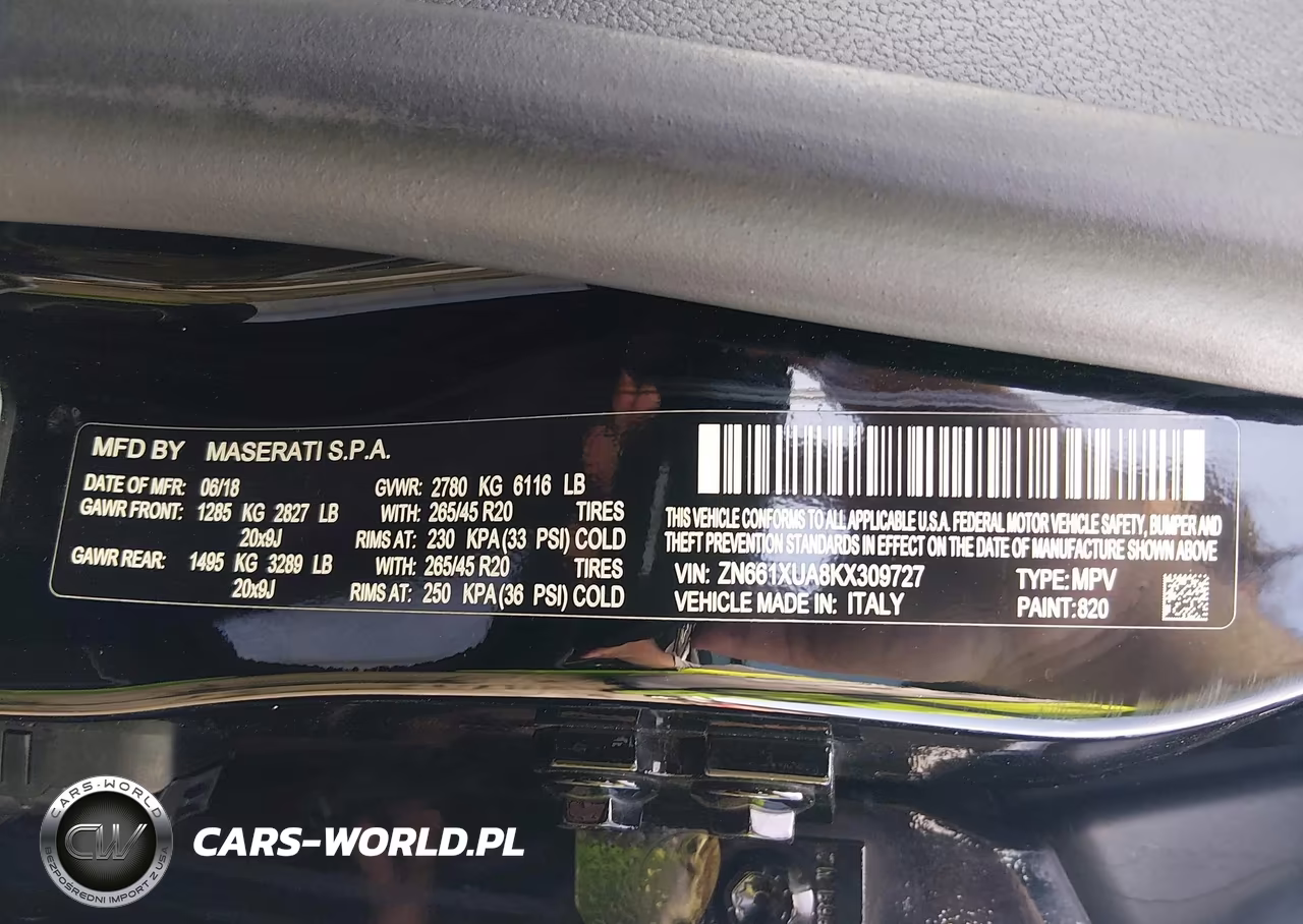 2019 Maserati Levante VIN:ZN661XUA8KX309727 - 9