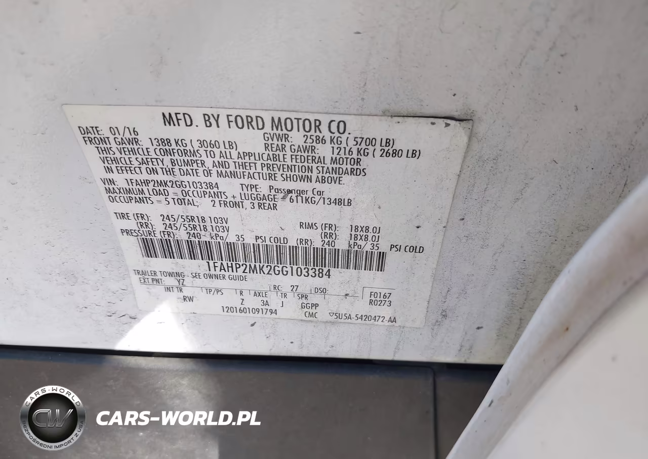 2016 Ford Police Interceptor VIN:1FAHP2MK2GG103384 - 9