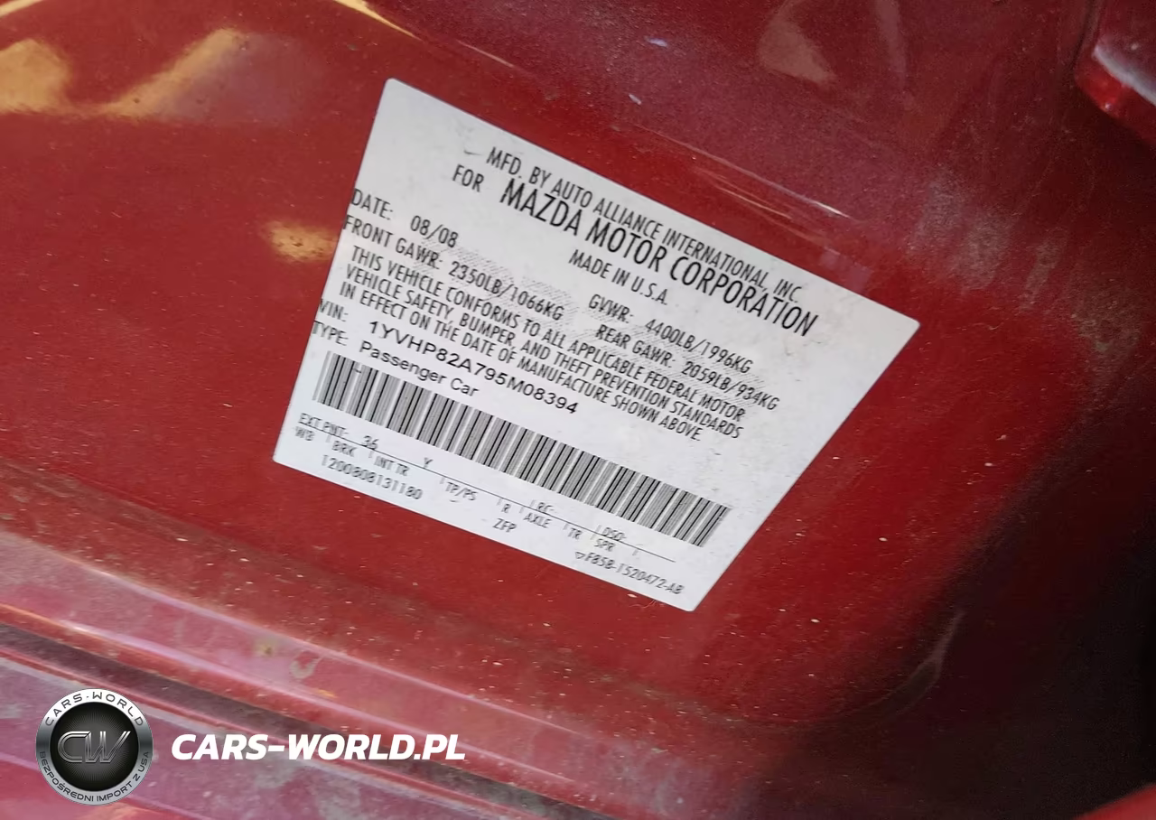 2009 Mazda Mazda6 I Grand Touring VIN:1YVHP82A795M08394 - 9