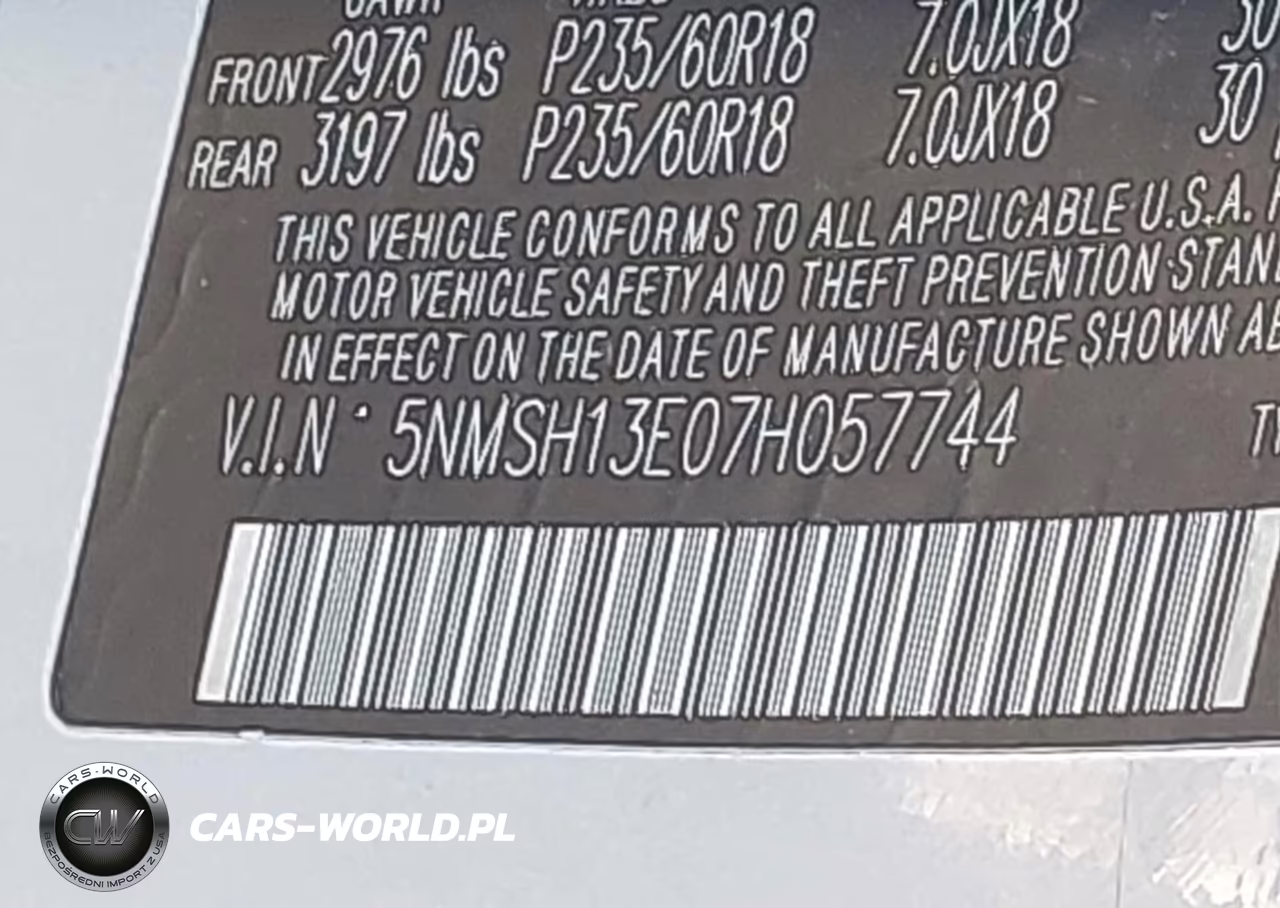 2007 Hyundai Santa Fe Limited-Se VIN:5NMSH13E07H057744 - 9
