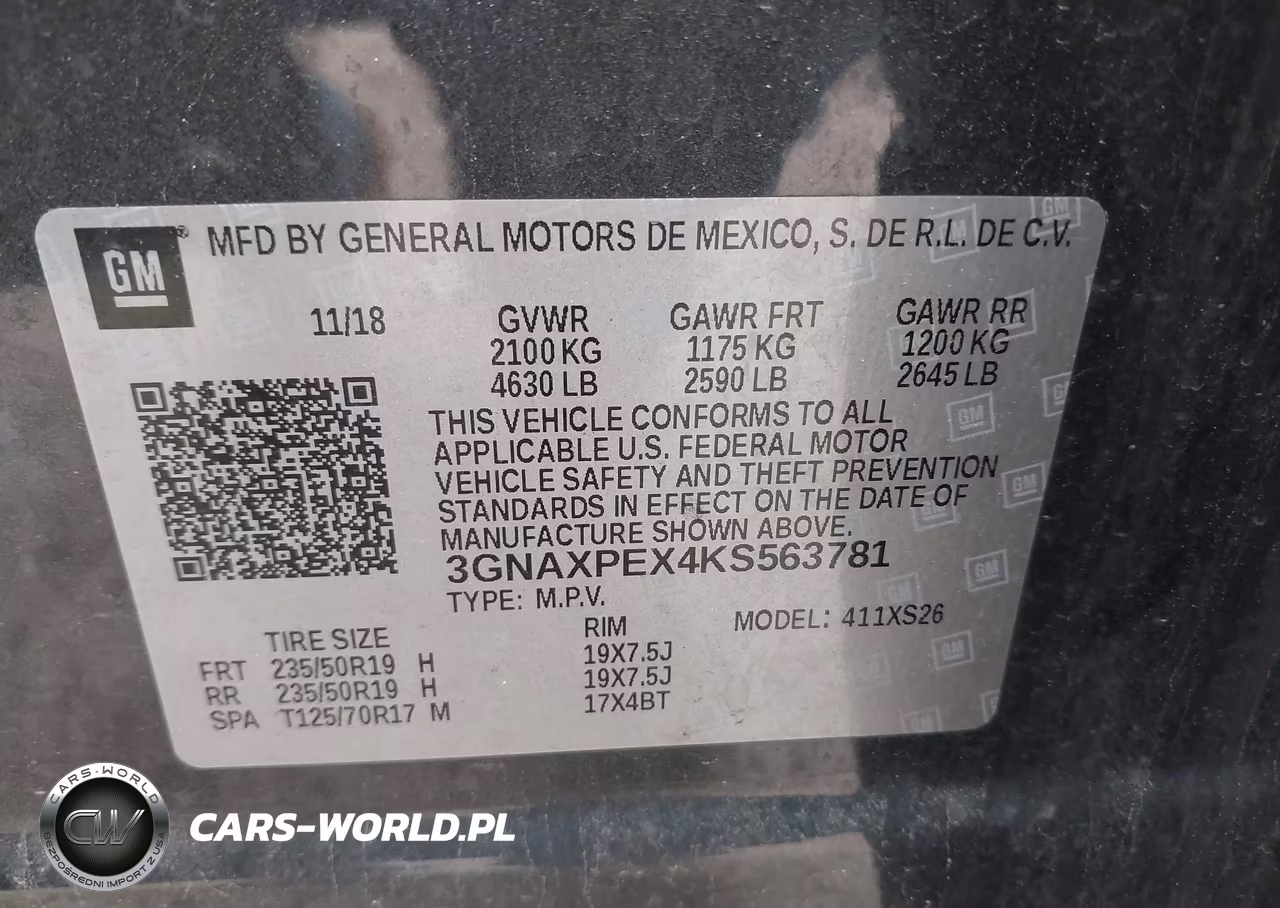 2019 Chevrolet Equinox Premier VIN:3GNAXPEX4KS563781 - 9