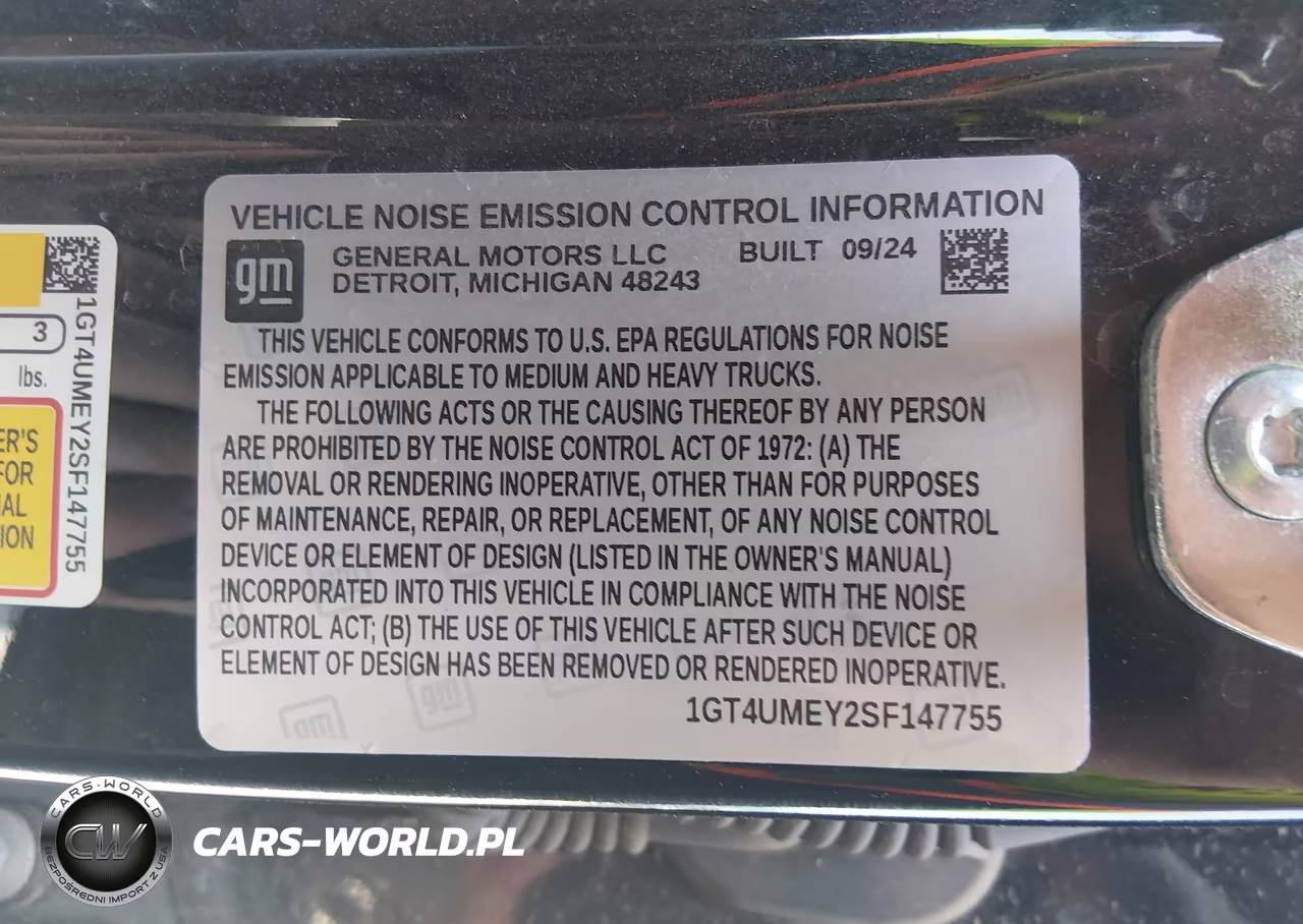 2025 GMC Sierra 2500Hd VIN:1GT4UMEY2SF147755 - 9