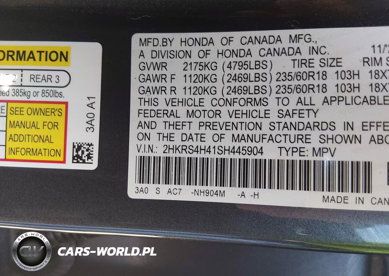 2025 Honda Cr-V Ex Awd VIN:2HKRS4H41SH445904 - 9