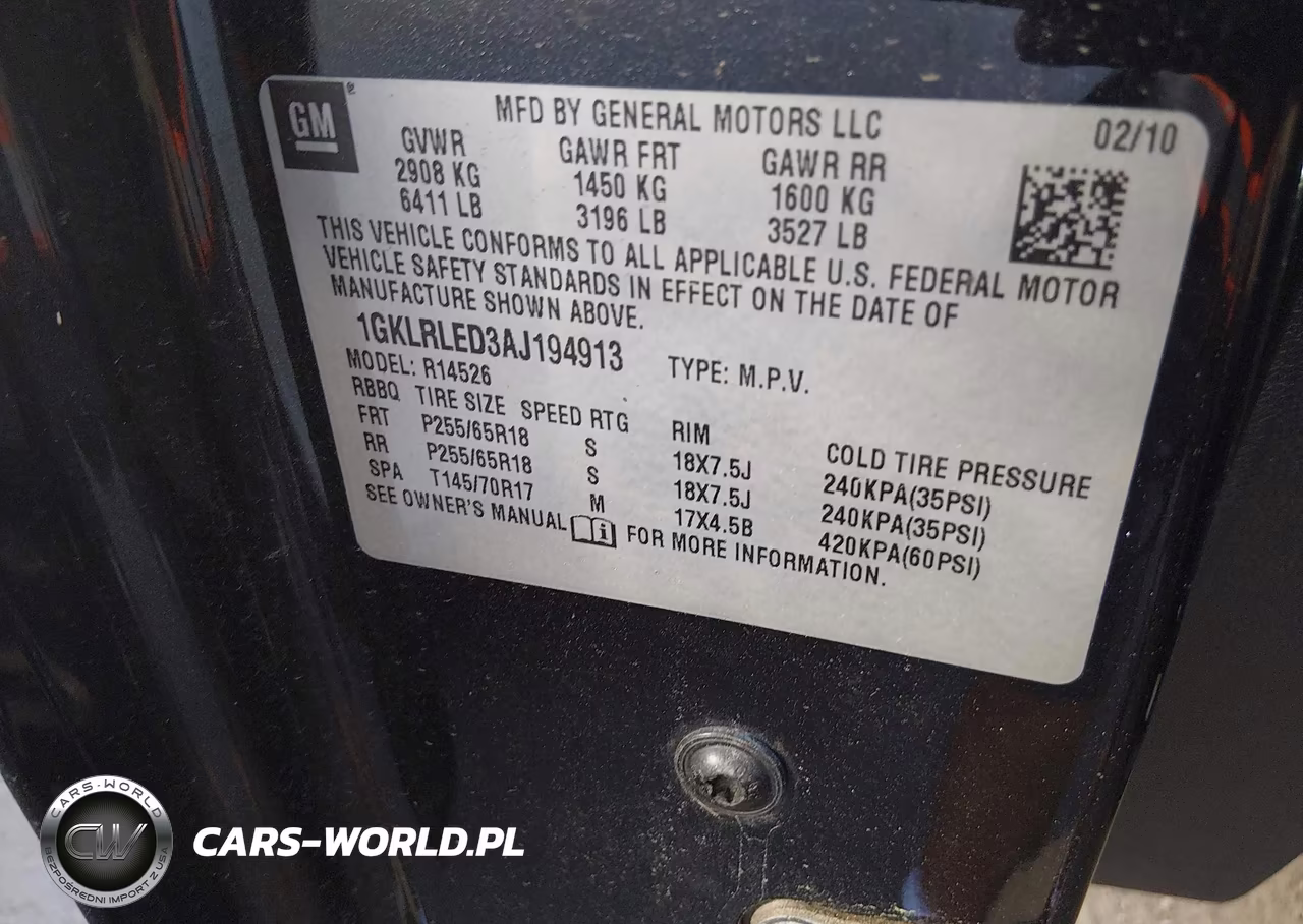 2010 GMC Acadia Sle VIN:1GKLRLED3AJ194913 - 9