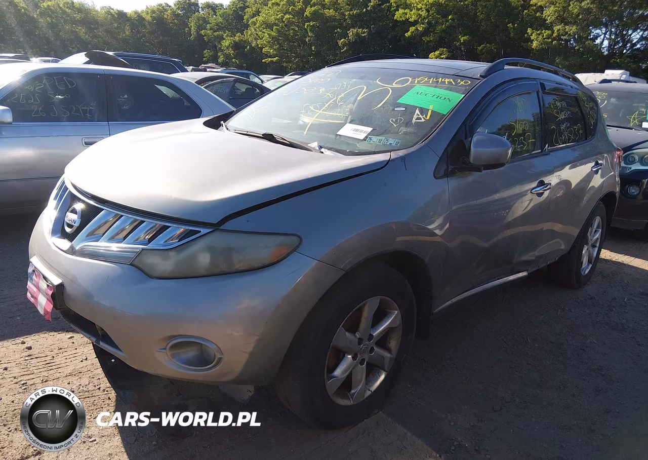 2009 Nissan Murano Sl VIN:JN8AZ18W69W123857 - 2