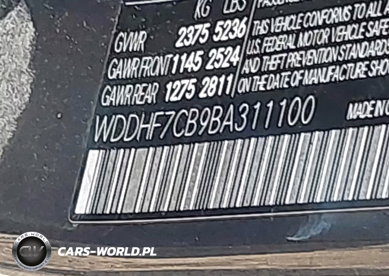 2011 Mercedes-Benz E 550 VIN:WDDHF7CB9BA311100 - 9