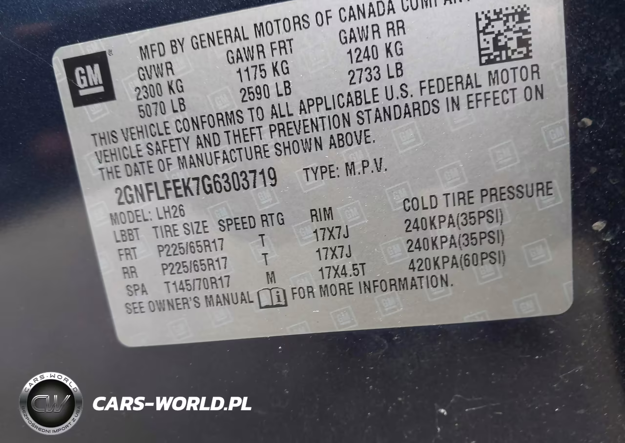 2016 Chevrolet Equinox Lt VIN:2GNFLFEK7G6303719 - 9