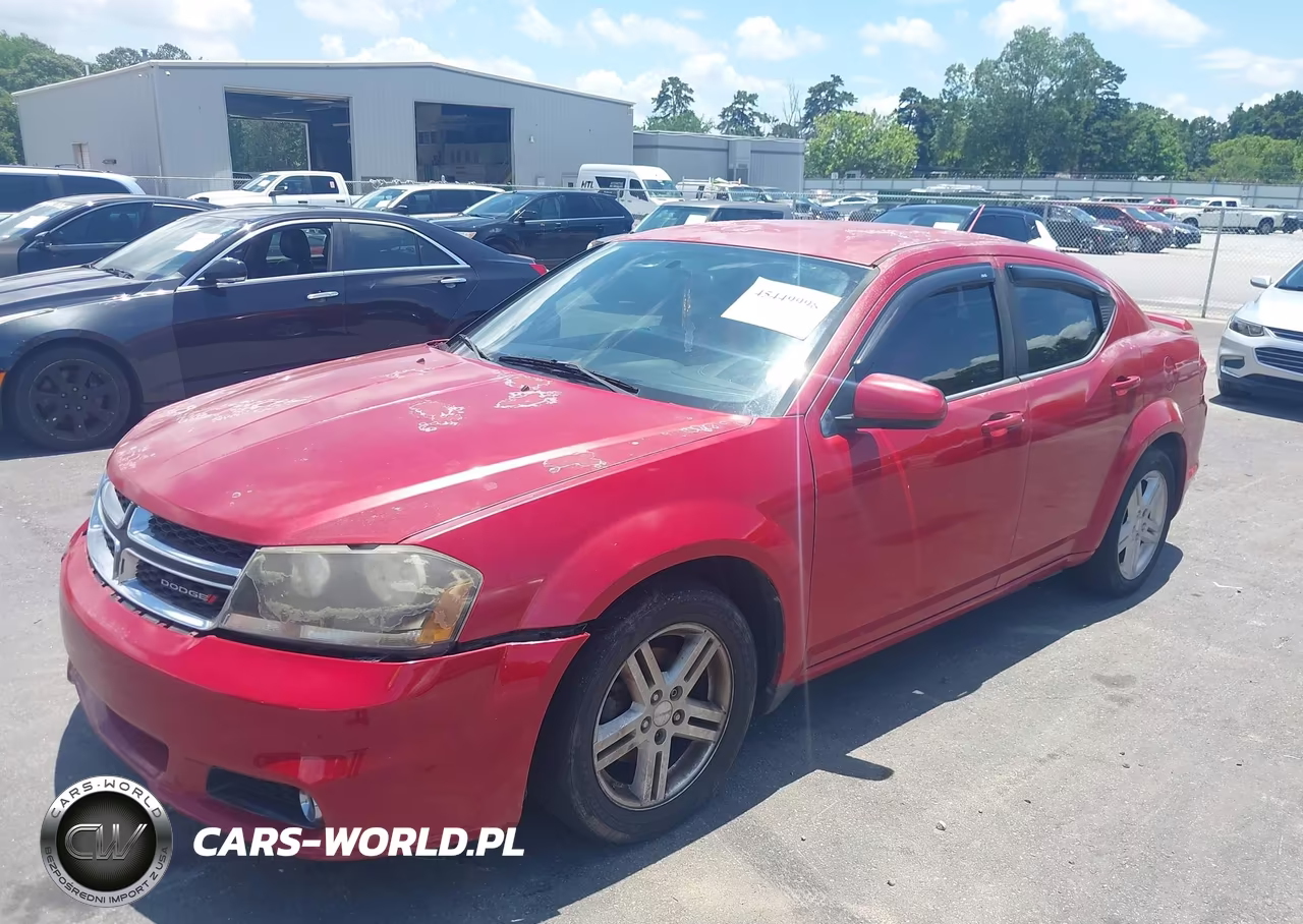 2013 Dodge Avenger Sxt VIN:1C3CDZCB7DN625463 - 2