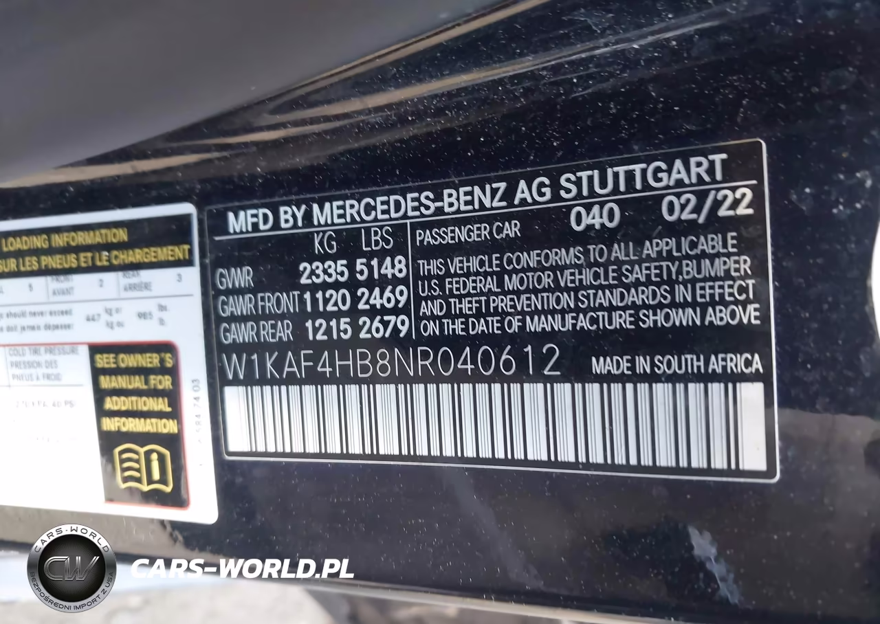 2022 Mercedes-Benz C 300 4Matic VIN:W1KAF4HB8NR040612 - 9