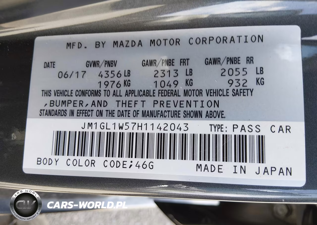 2017 Mazda Mazda6 Grand Touring VIN:JM1GL1W57H1142043 - 9