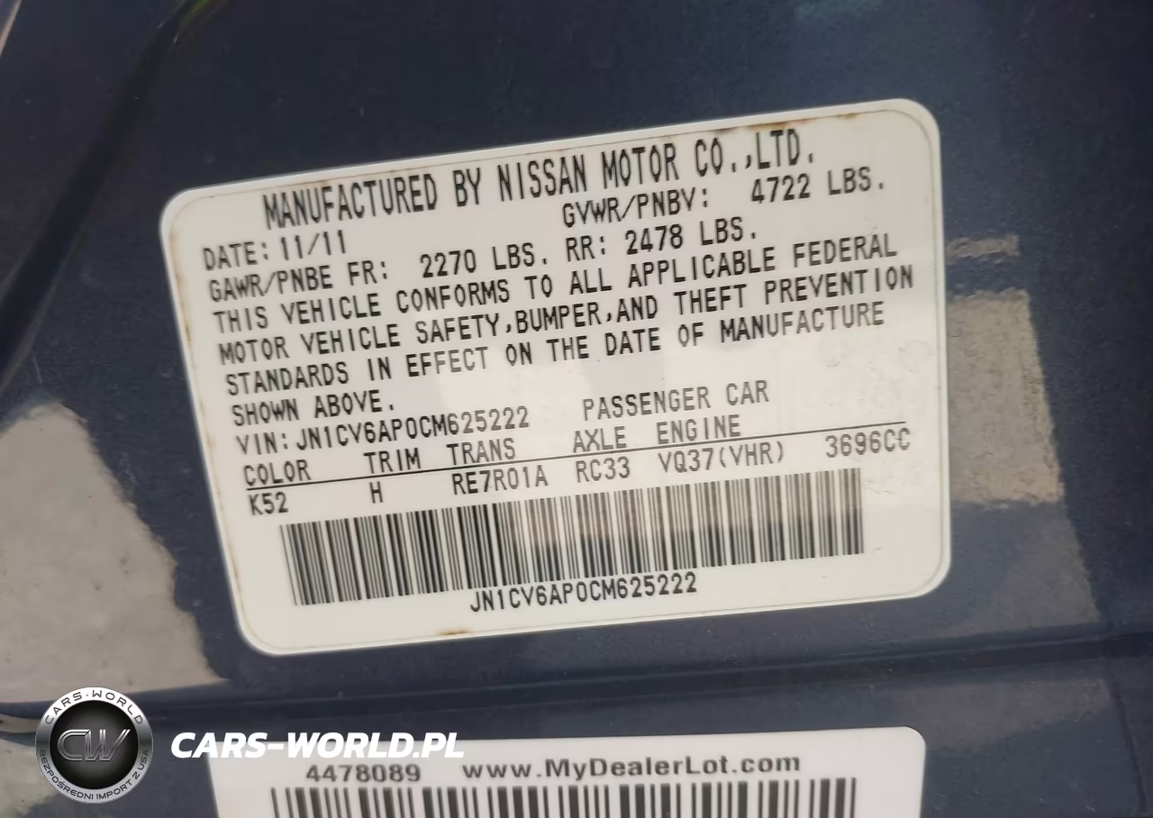 2012 Infiniti G37 Journey VIN:JN1CV6AP0CM625222 - 9