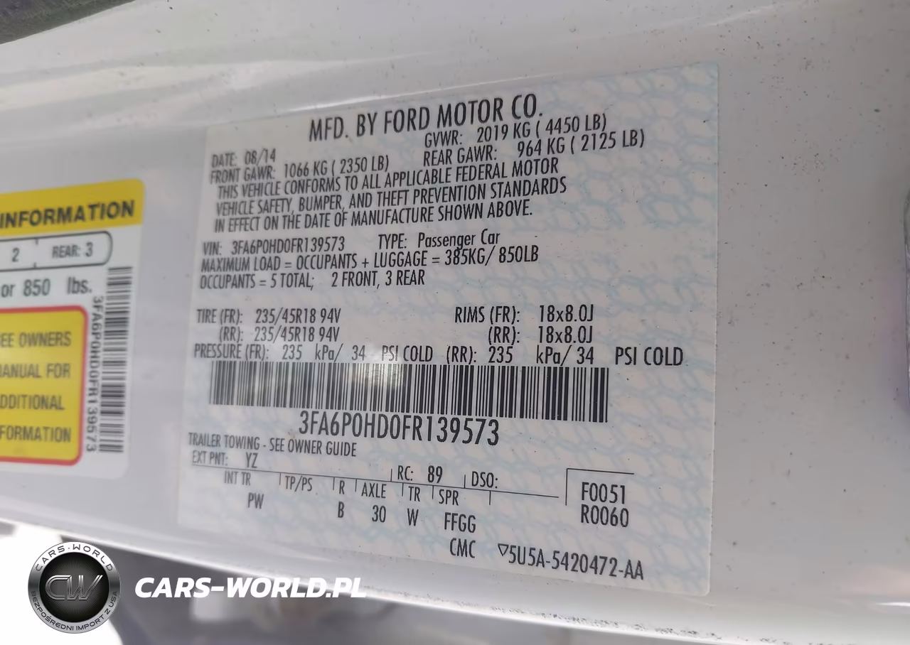 2015 Ford Fusion Se VIN:3FA6P0HD0FR139573 - 9