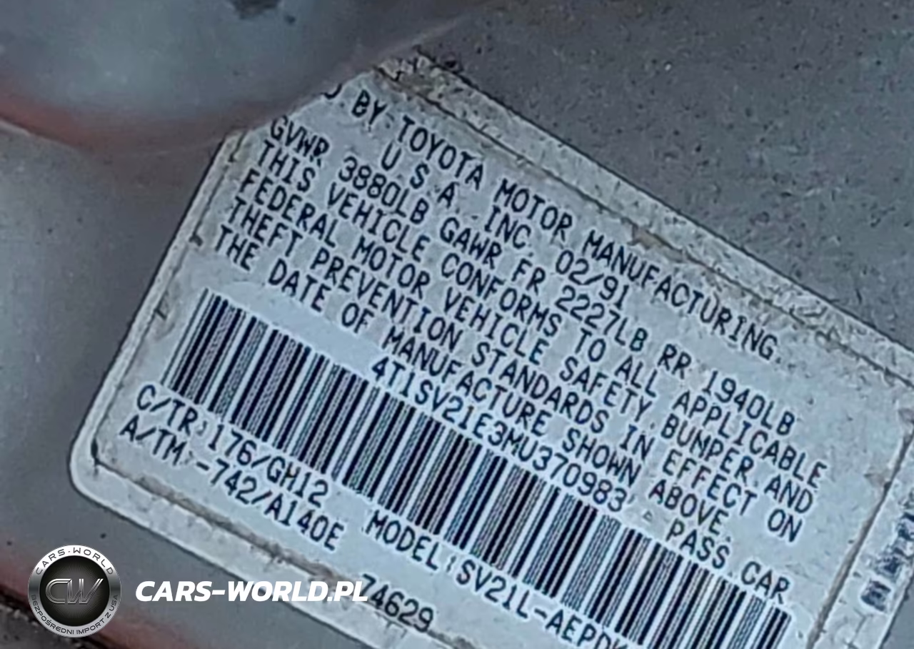 1991 Toyota Camry Dlx VIN:4T1SV21E3MU370983 - 9