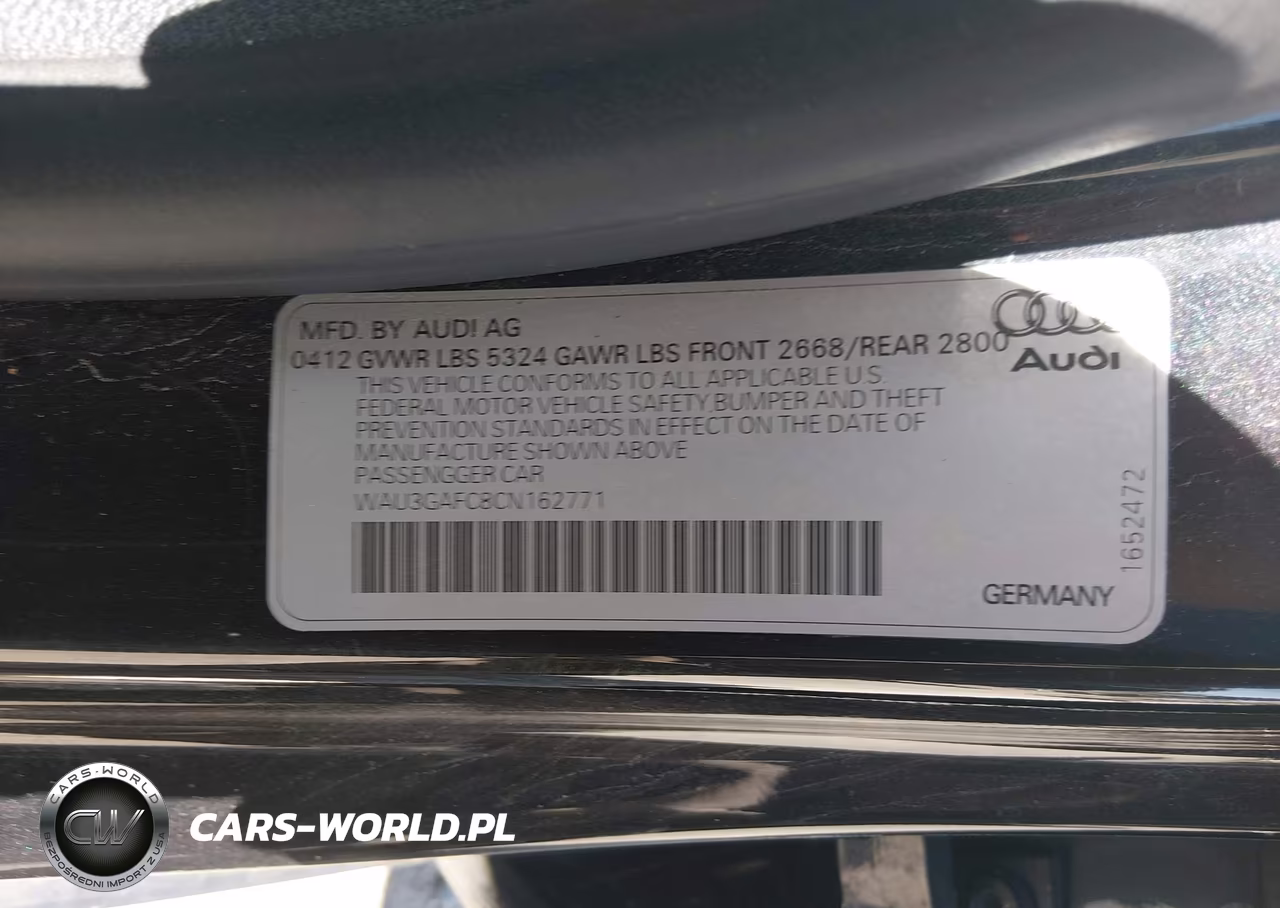 2012 Audi A7 3.0 Prestige VIN:WAU3GAFC8CN162771 - 9