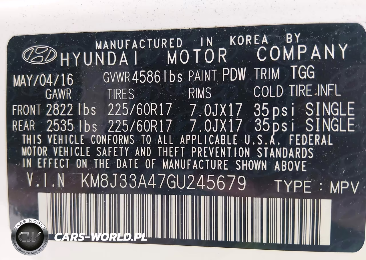 2016 Hyundai Tucson Se VIN:KM8J33A47GU245679 - 9