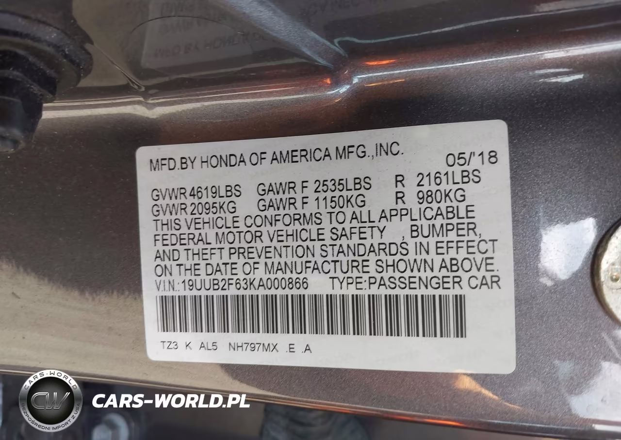 2019 Acura Tlx VIN:19UUB2F63KA000866 - 9
