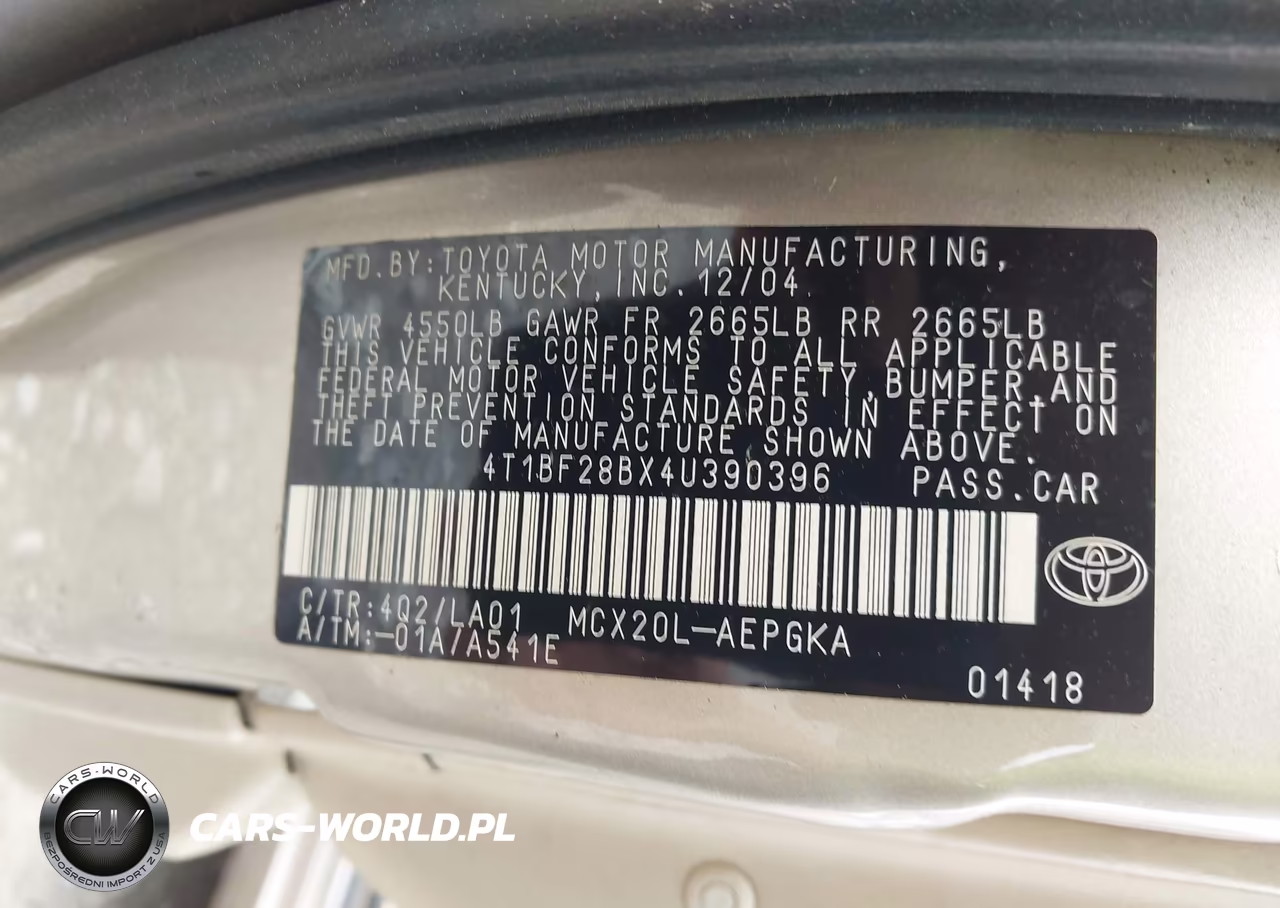 2004 Toyota Avalon Xls VIN:4T1BF28BX4U390396 - 9