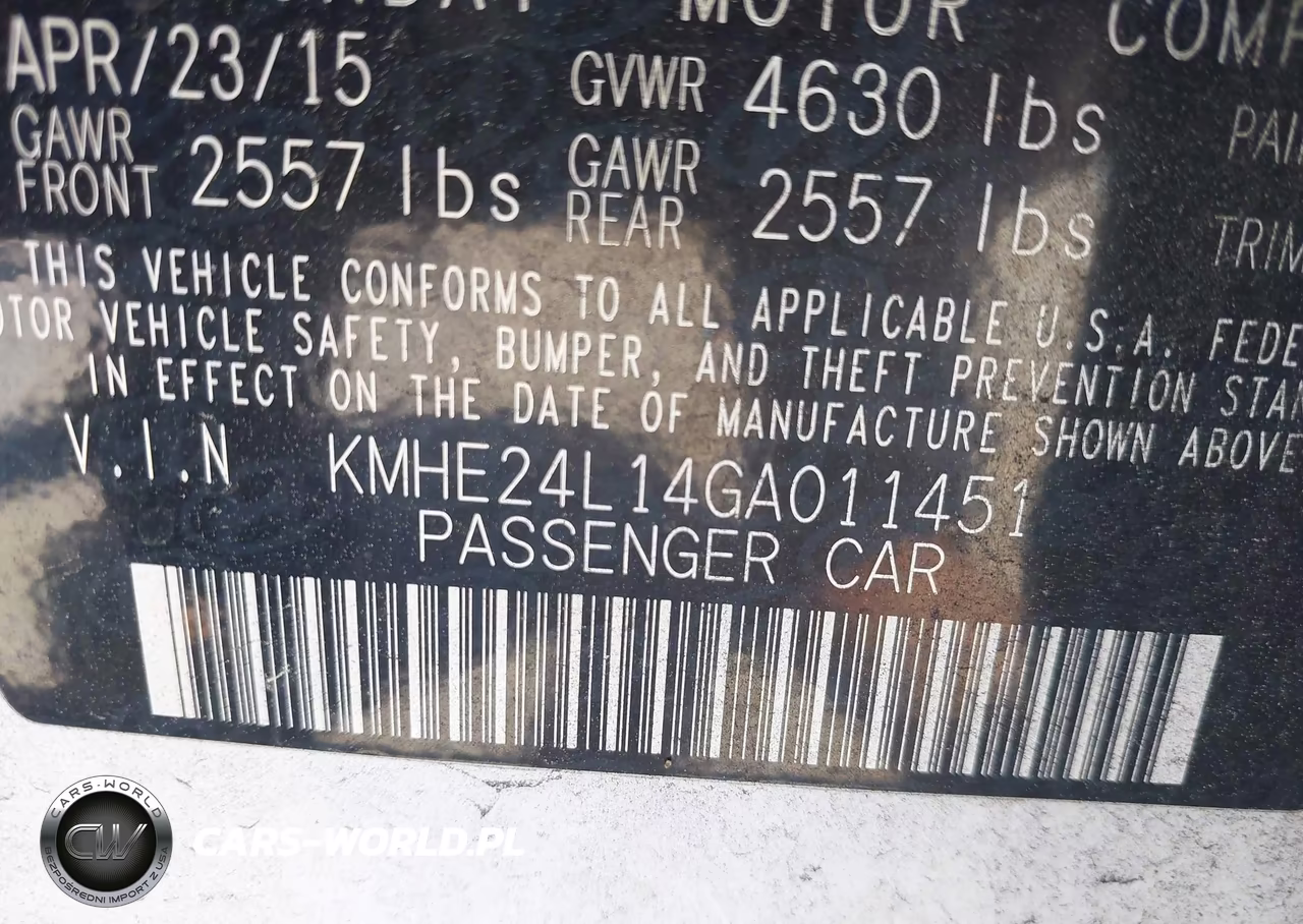 2016 Hyundai Sonata Hybrid Se VIN:KMHE24L14GA011451 - 9