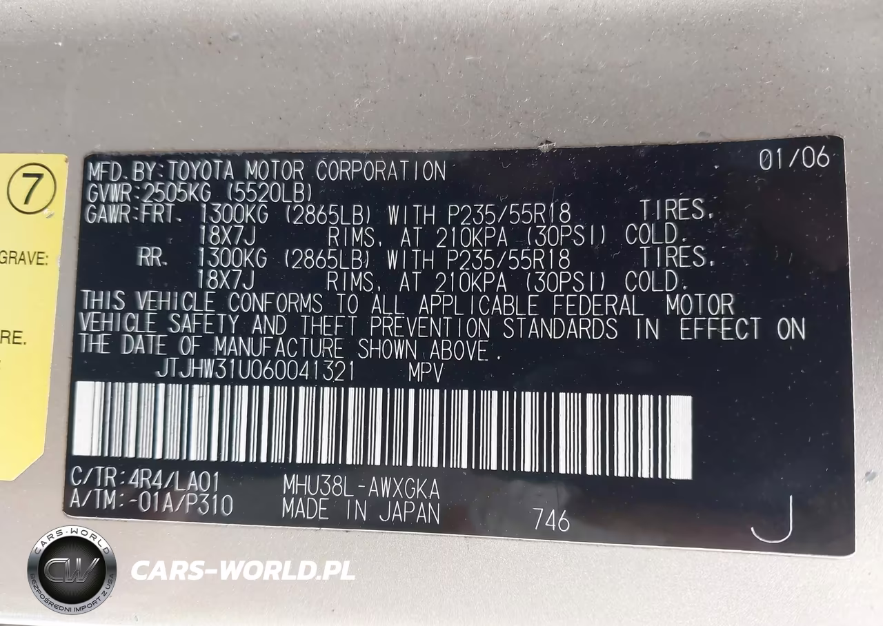 2006 Lexus Rx 400H VIN:JTJHW31U060041321 - 9