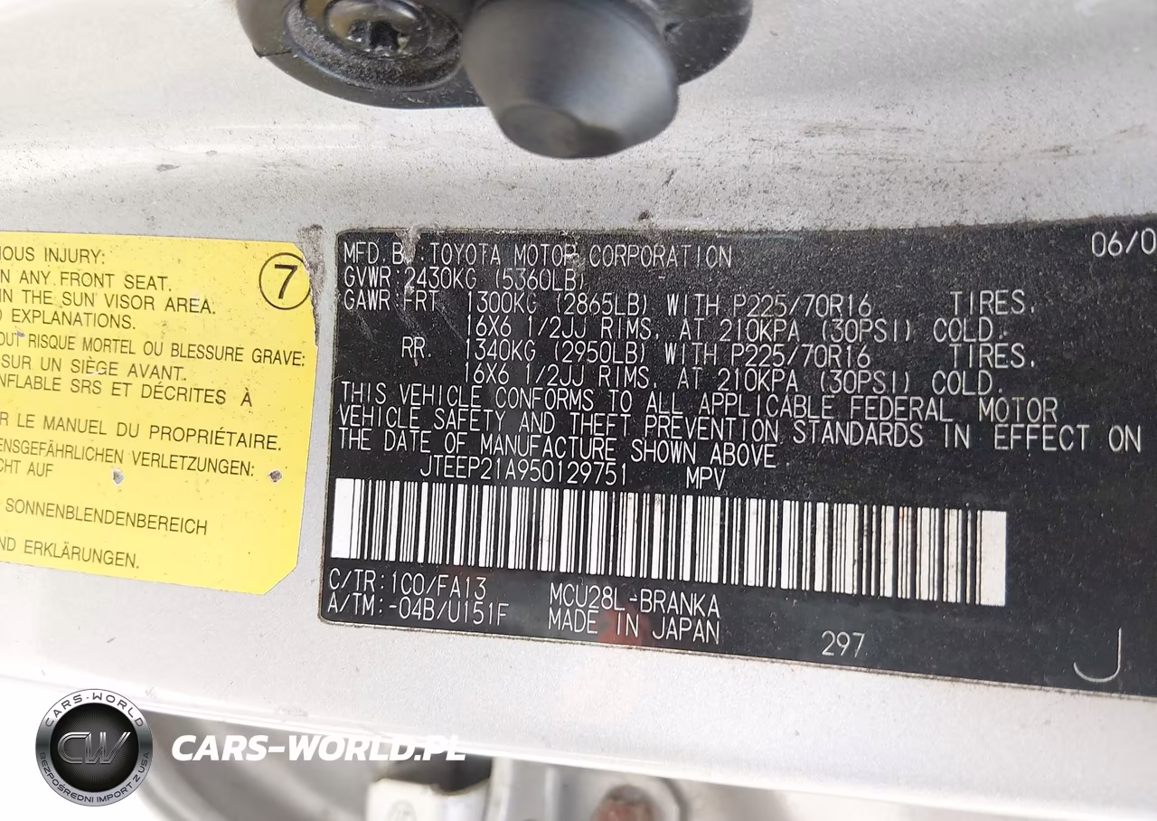 2005 Toyota Highlander V6 VIN:JTEEP21A950129751 - 9