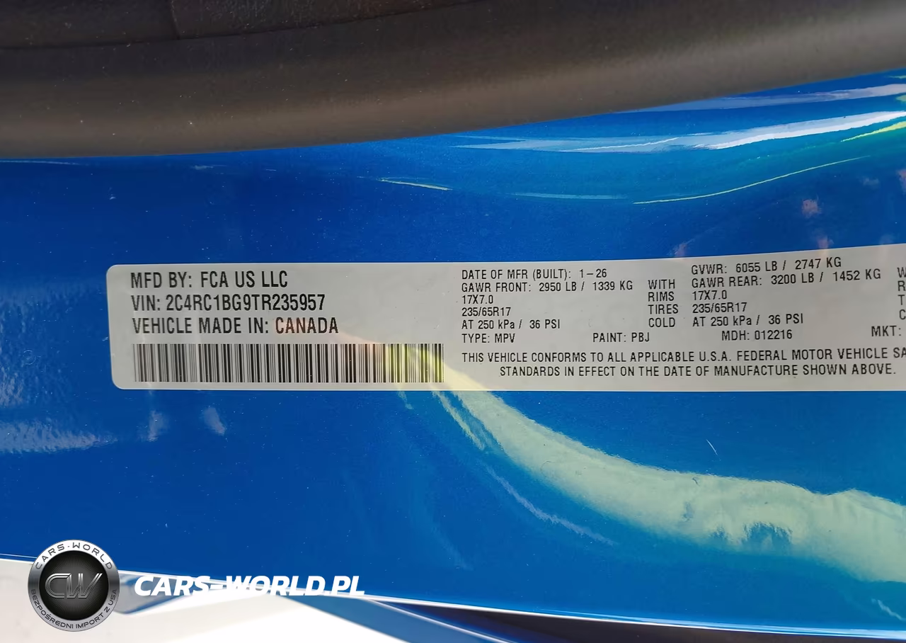 2026 Chrysler Pacifica Select VIN:2C4RC1BG9TR235957 - 9