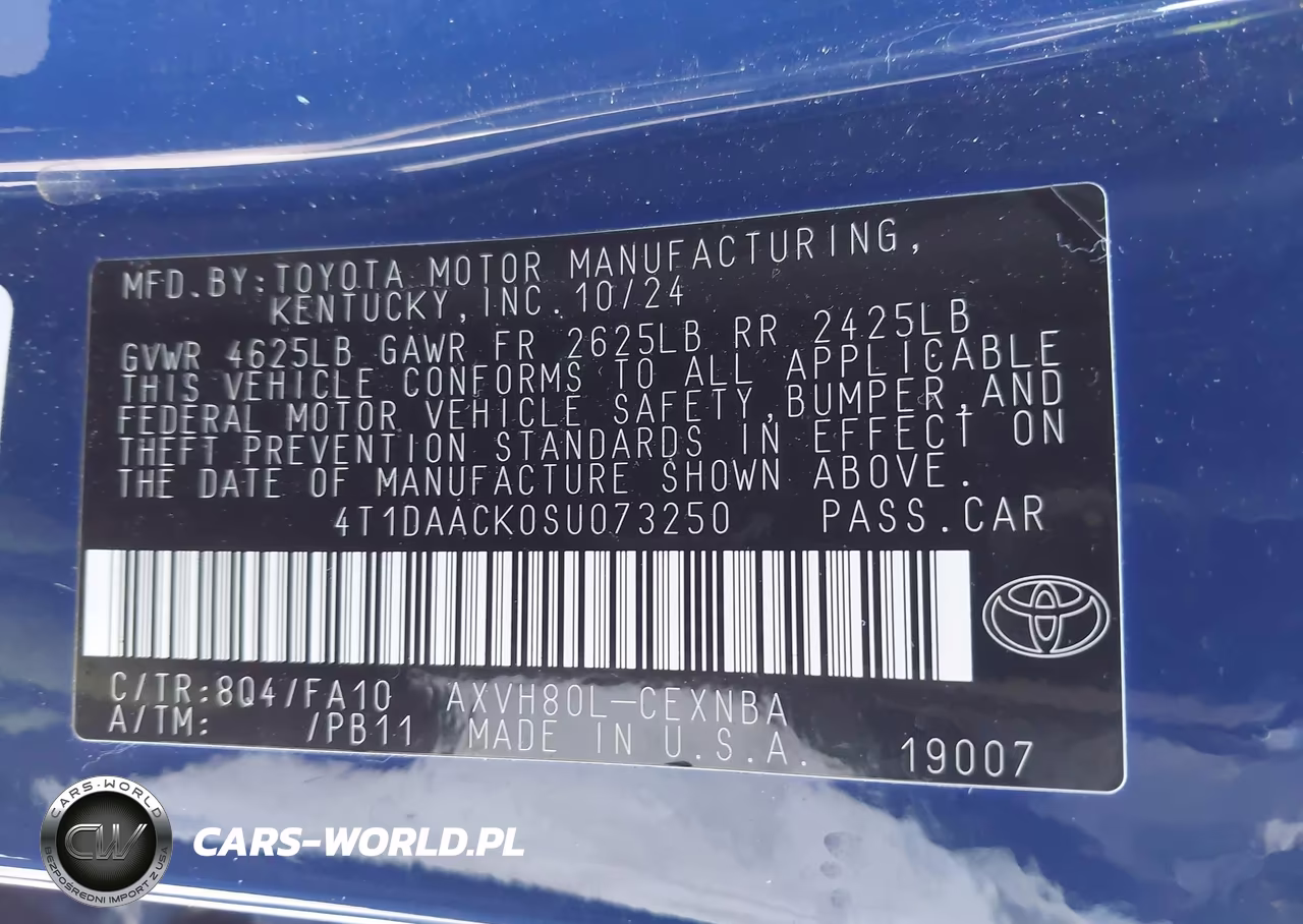 2025 Toyota Camry Le VIN:4T1DAACK0SU073250 - 9
