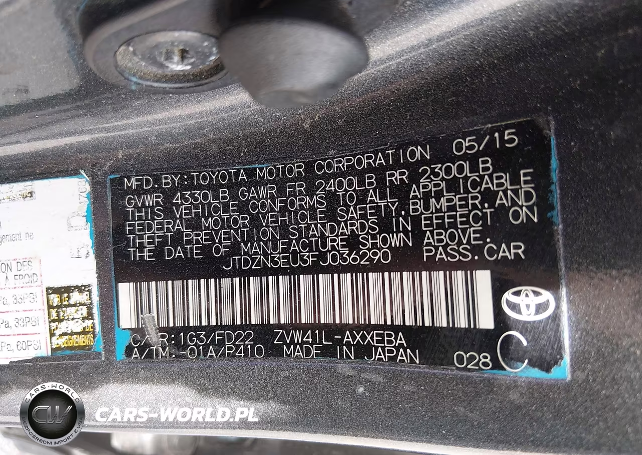 2015 Toyota Prius V Two VIN:JTDZN3EU3FJ036290 - 9