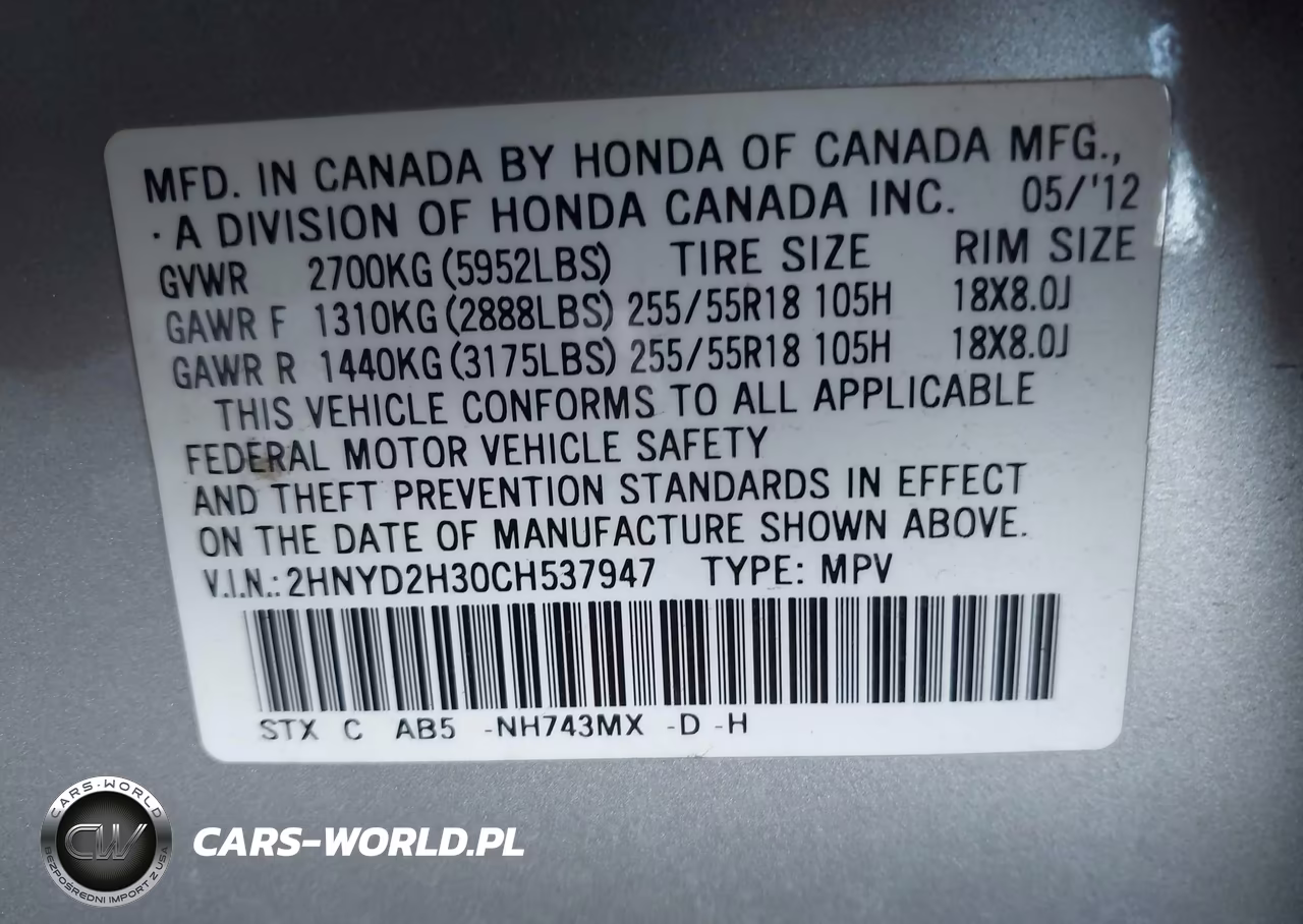 2012 Acura Mdx Technology Package VIN:2HNYD2H30CH537947 - 9