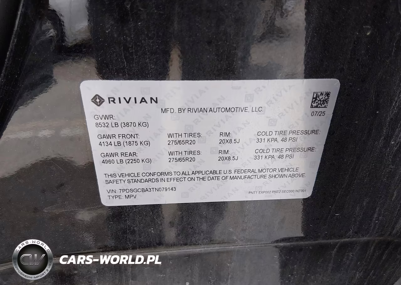 2026 Rivian R1S Dual Motor Max Pack-Performance Dual Motor Max Pack VIN:7PDSGCBA3TN079143 - 9