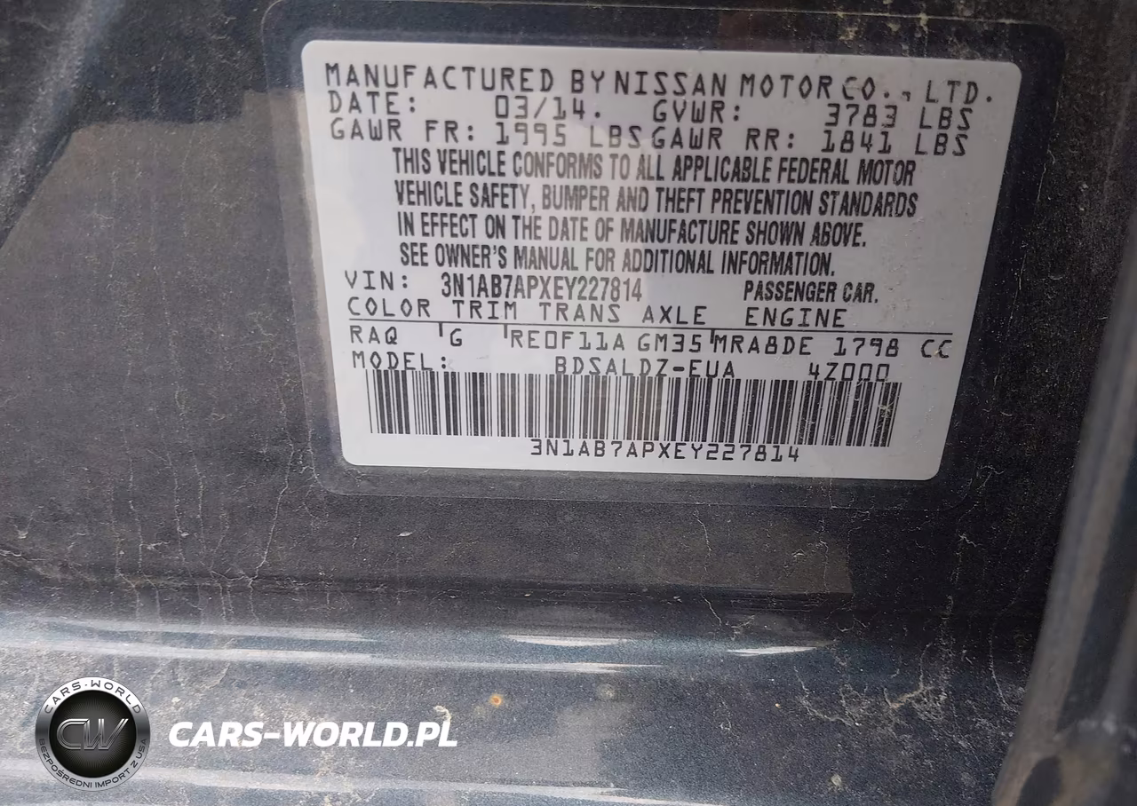 2014 Nissan Sentra Sv VIN:3N1AB7APXEY227814 - 9