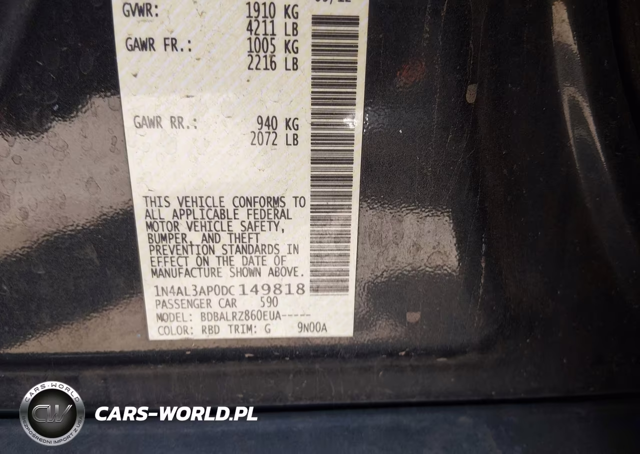 2013 Nissan Altima 2.5 S VIN:1N4AL3AP0DC149818 - 9