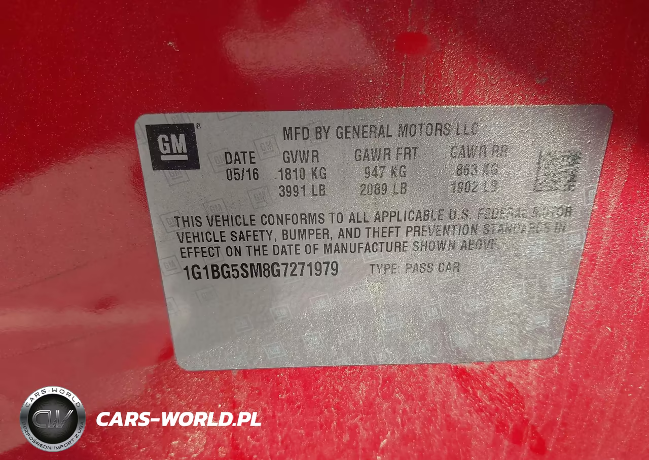 2016 Chevrolet Cruze Premier Auto VIN:1G1BG5SM8G7271979 - 9