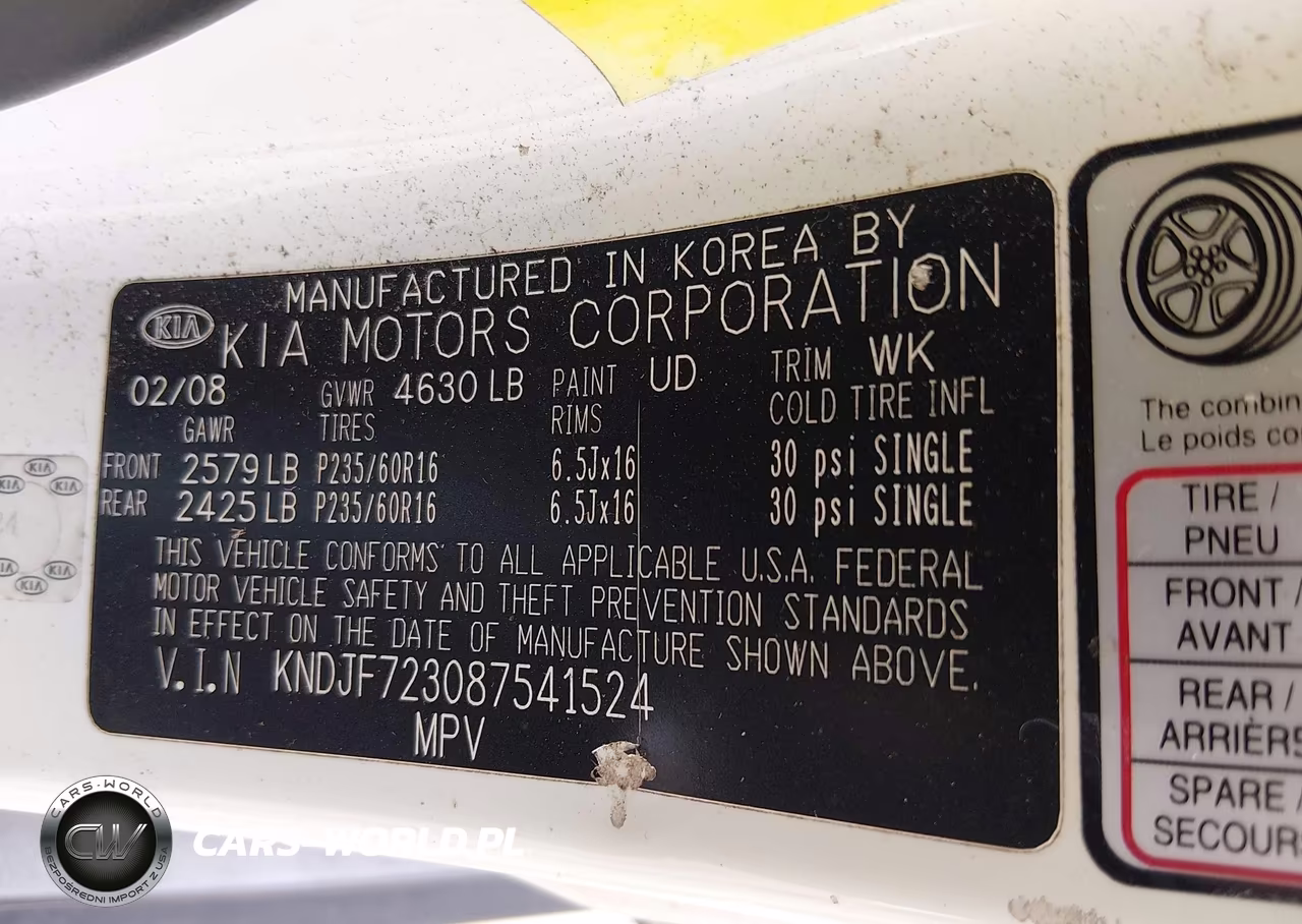 2008 Kia Sportage Ex V6 VIN:KNDJF723087541524 - 9