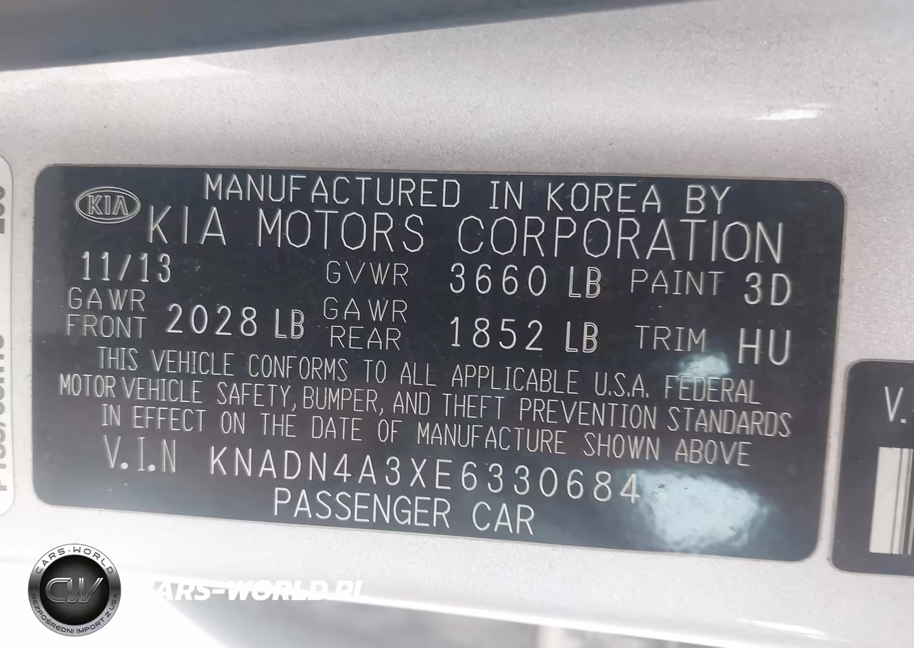 2014 Kia Rio Ex VIN:KNADN4A3XE6330684 - 9