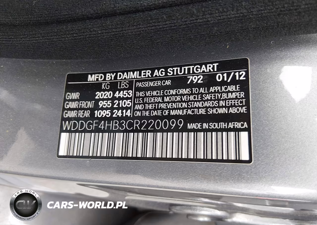 2012 Mercedes-Benz C 250 Sport VIN:WDDGF4HB3CR220099 - 9