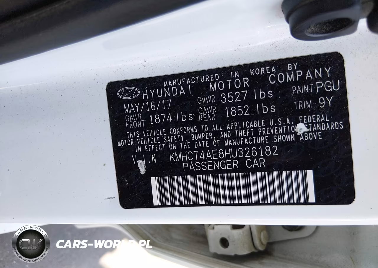 2017 Hyundai Accent Se VIN:KMHCT4AE8HU326182 - 9