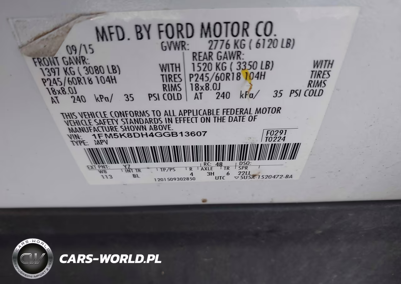 2016 Ford Explorer Xlt VIN:1FM5K8DH4GGB13607 - 9