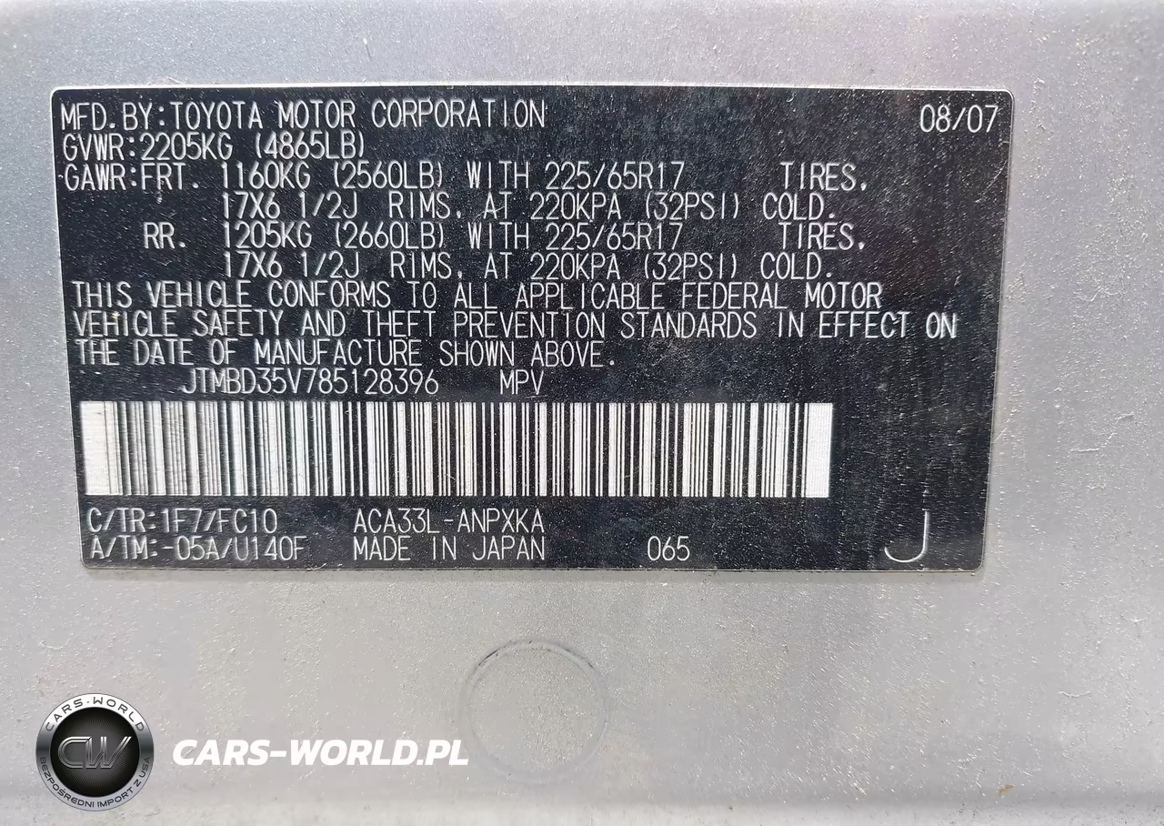 2008 Toyota Rav4 VIN:JTMBD35V785128396 - 9