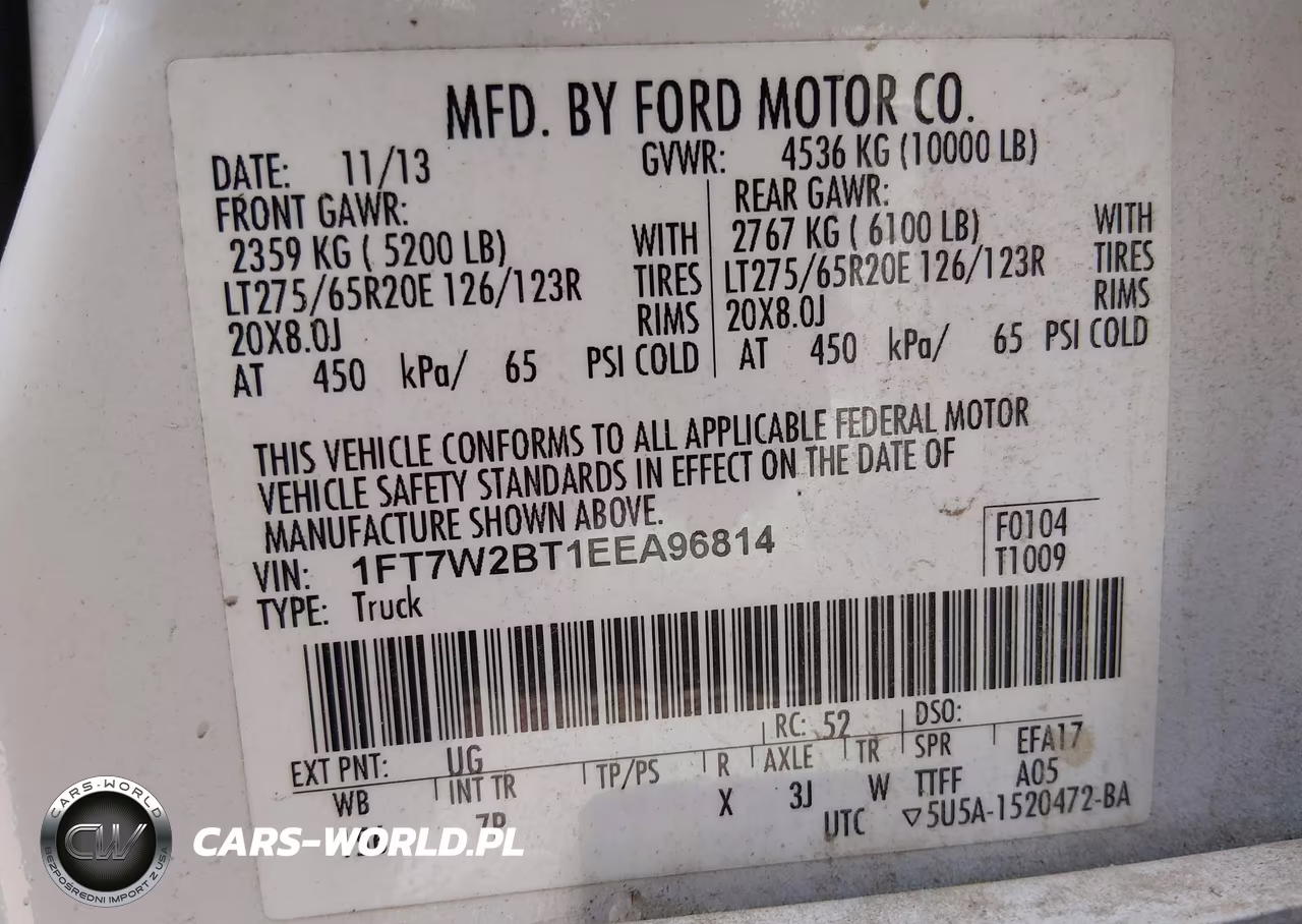 2014 Ford F-250 Lariat-Xl-Xlt VIN:1FT7W2BT1EEA96814 - 9