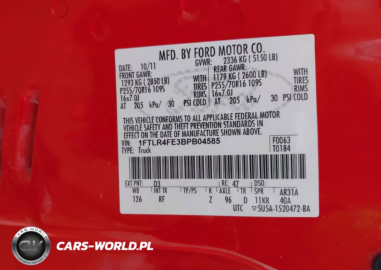 2011 Ford Ranger Sport-Xlt VIN:1FTLR4FE3BPB04585 - 9
