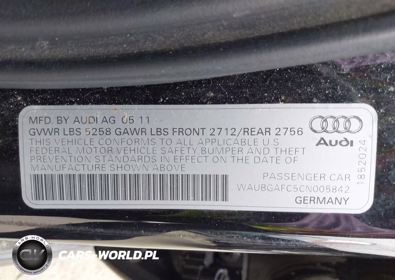 2012 Audi A6 3.0T Prestige VIN:WAUBGAFC5CN005842 - 9