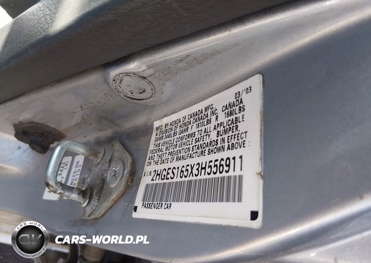 2003 Honda Civic Lx VIN:2HGES165X3H556911 - 9