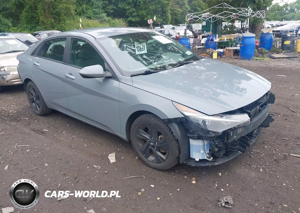 2021 Hyundai Elantra Hybrid Blue