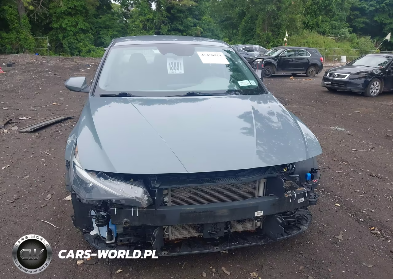 2021 Hyundai Elantra Hybrid Blue VIN:KMHLM4AJ2MU012712 - 12
