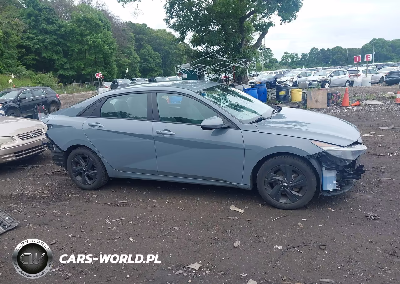 2021 Hyundai Elantra Hybrid Blue VIN:KMHLM4AJ2MU012712 - 13