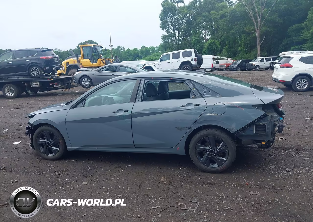 2021 Hyundai Elantra Hybrid Blue VIN:KMHLM4AJ2MU012712 - 14