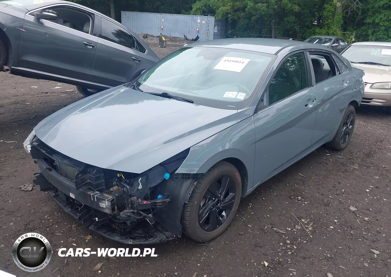 2021 Hyundai Elantra Hybrid Blue VIN:KMHLM4AJ2MU012712 - 6
