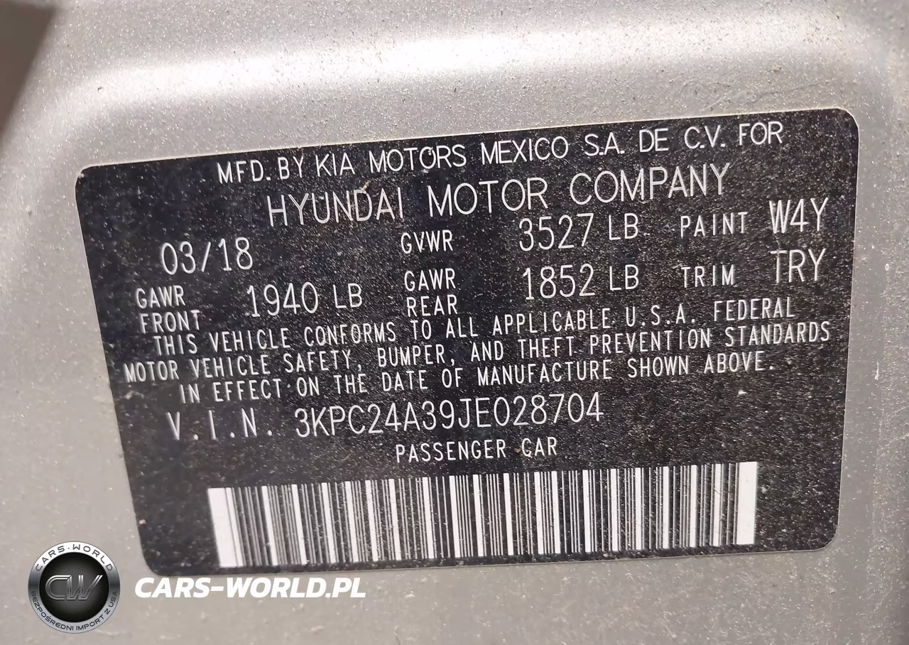 2018 Hyundai Accent Se VIN:3KPC24A39JE028704 - 9
